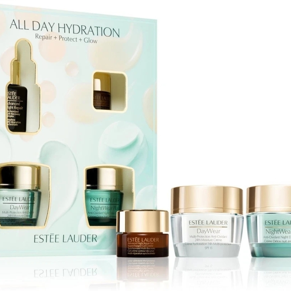 Estée Lauder All Day Hydration 4-Piece Skincare Gift Set NEW